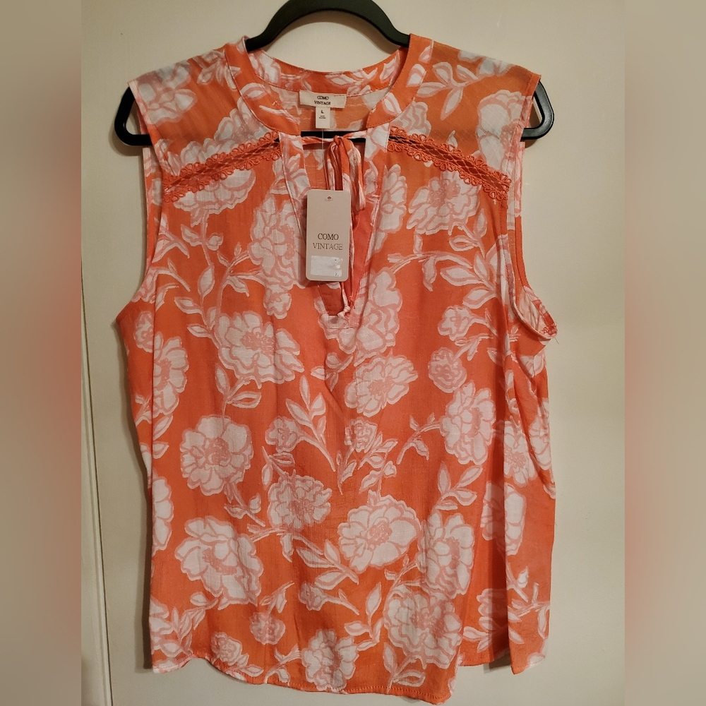 Como Vintage Sleeveless Women's top - New with tags. Size XL